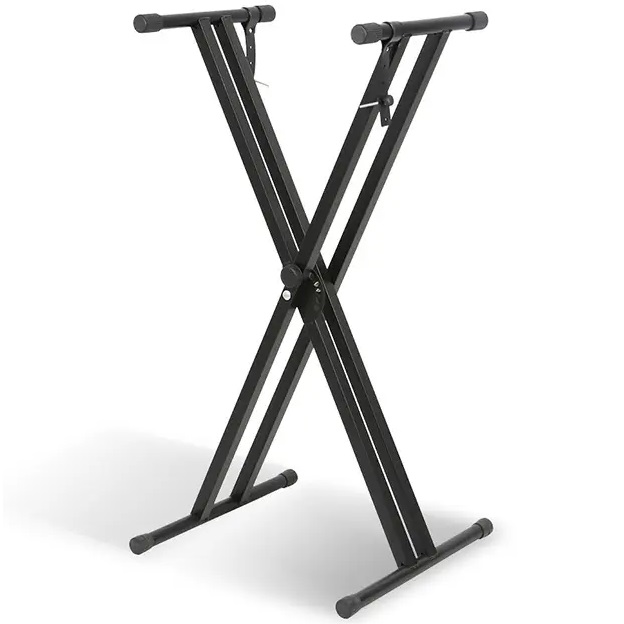 EXTREME KSXXE STAND TASTIERA RINFORZATO A DOPPIA X-X CHIUSURA RAPIDA GOMMINI IN PLASTICA