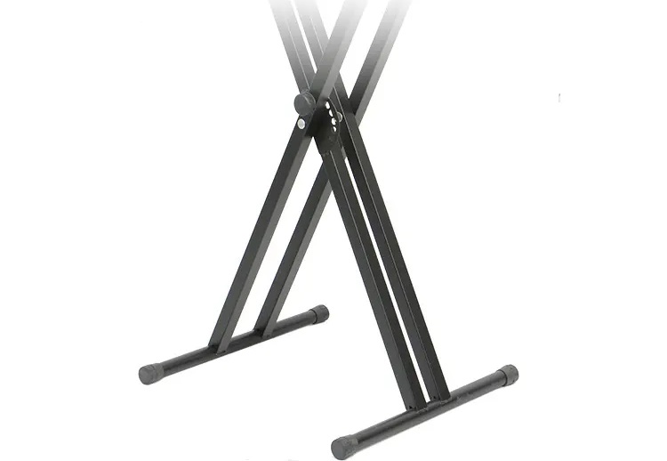 EXTREME KSXXE STAND TASTIERA RINFORZATO A DOPPIA X-X CHIUSURA RAPIDA GOMMINI IN PLASTICA