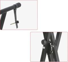 EXTREME KSXXE STAND TASTIERA RINFORZATO A DOPPIA X-X CHIUSURA RAPIDA GOMMINI IN PLASTICA