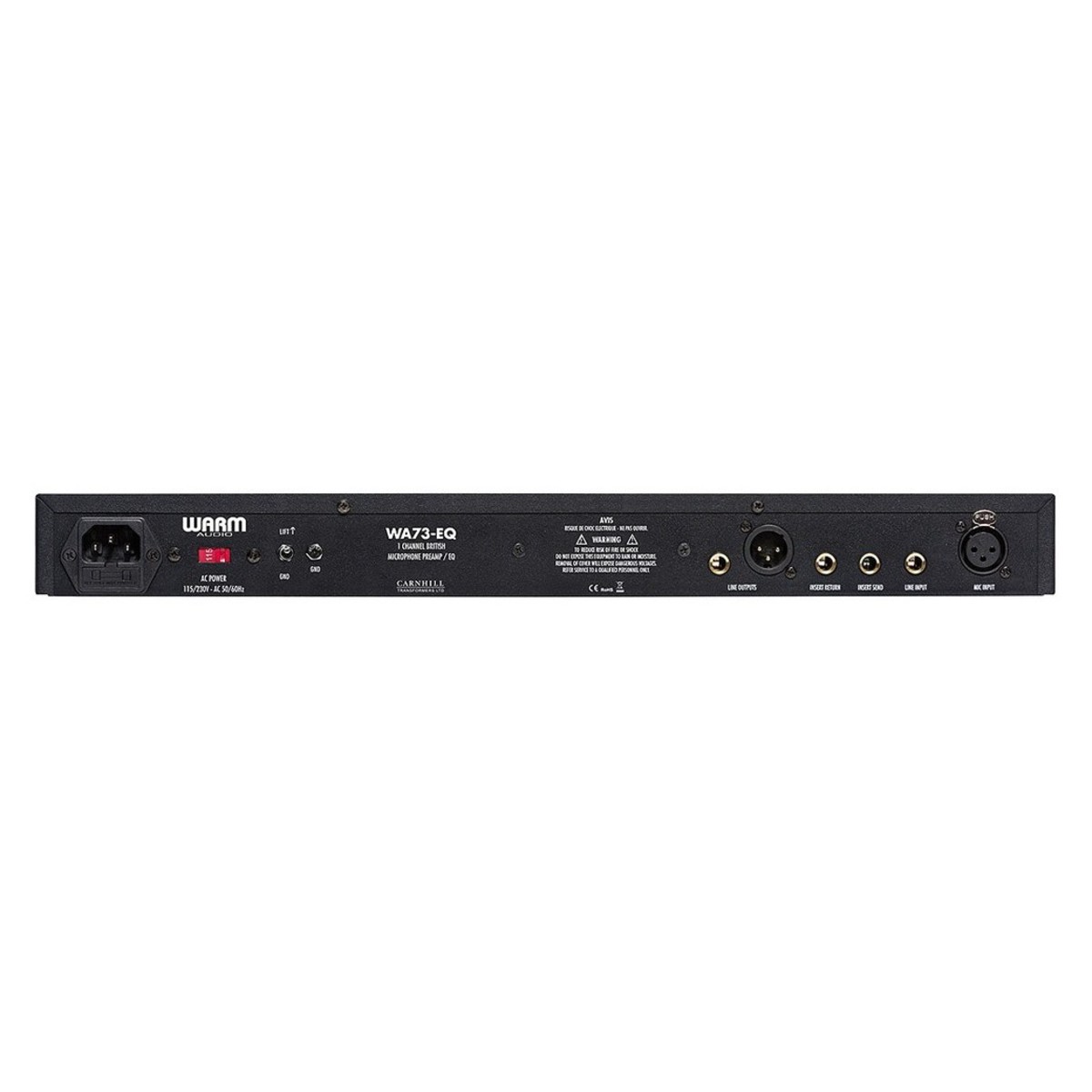 WARM AUDIO WA73-EQ PREAMPLIFICATORE MICROFONICO BRITISH A SINGOLO CANALE + EQ