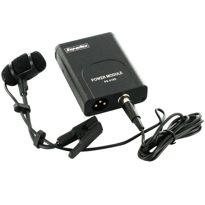 SUPERLUX PRA383DXLR MICROFONO A CLIP PER STRUMENTI A FIATO CON USCITA XLR