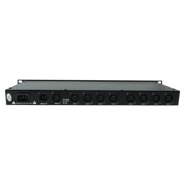 GOLDEN CENTURY DSP8 SPLITTER DMX 8 CANALI INGRESSI E USCITE XLR 3 PIN