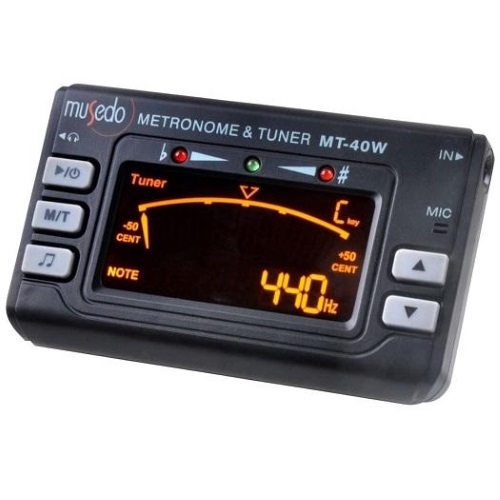 MUSEDO MT40W ACCORDATORE GENERATORE DI TONO E METRONOMO PROFESSIONALE 3 IN 1 + PICKUP ESTERNO