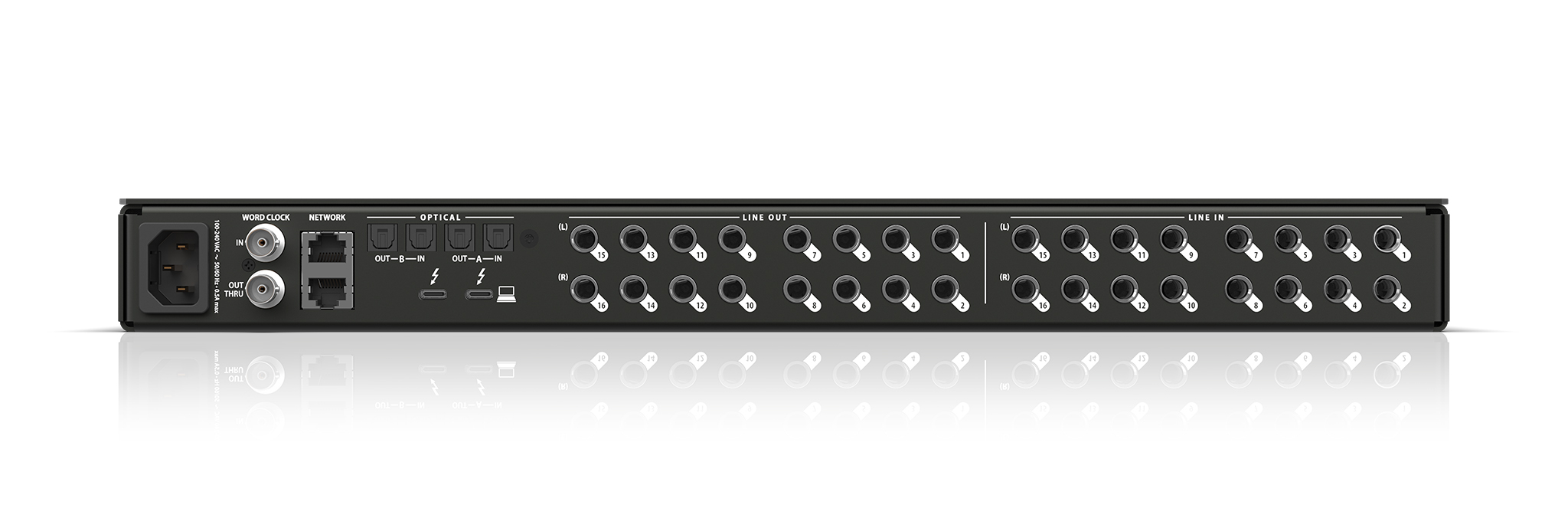 MOTU INTERFACE AVB 16A 2025 (THUNDERBOLT 4/USB-C/AVB)