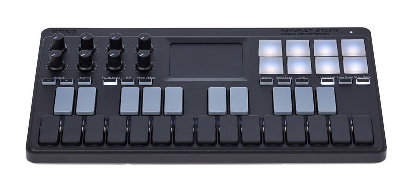 KORG NANO KEY STUDIO MIDI CONTROLLER MIDI 25 TASTI BLUETOOTH CON RETRO ILLUMINAZIONE A LED DEI TASTI