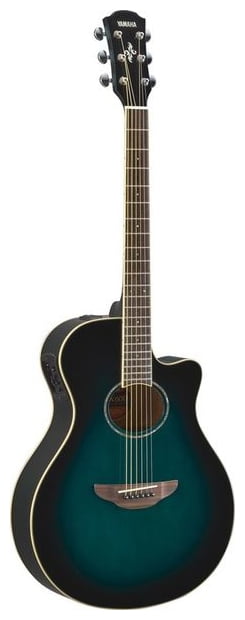 YAMAHA APX600 ORIENTAL BLUE BURST CHITARRA ACUSTICA COLORE BLU ORIENTALE