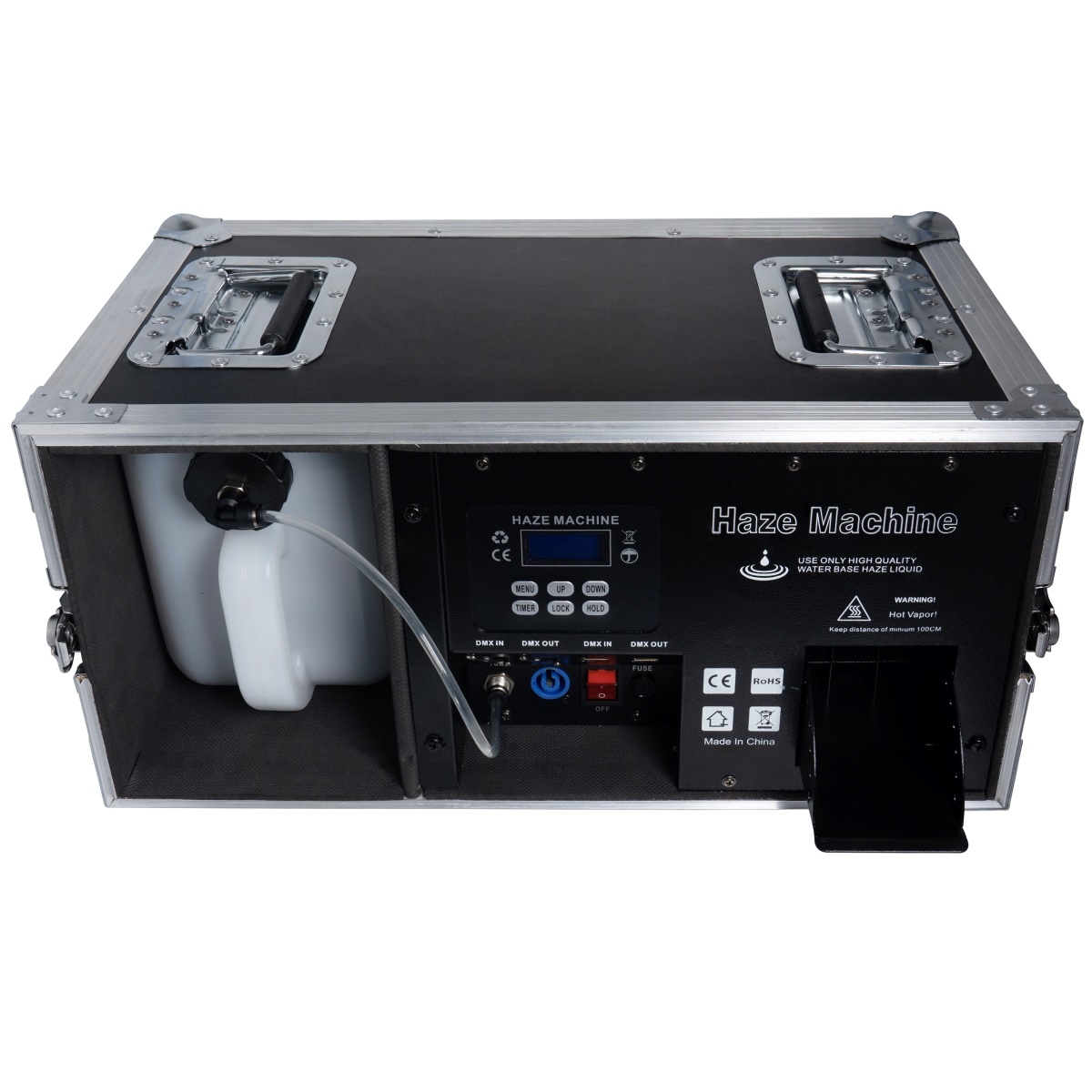 GOLDEN CENTURY HZ-1200 HAZE MACHINE MACCHINA DELLA NEBBIA HAZER 1200 WATT DMX IN FLIGHTCASE E TELECOMANDO