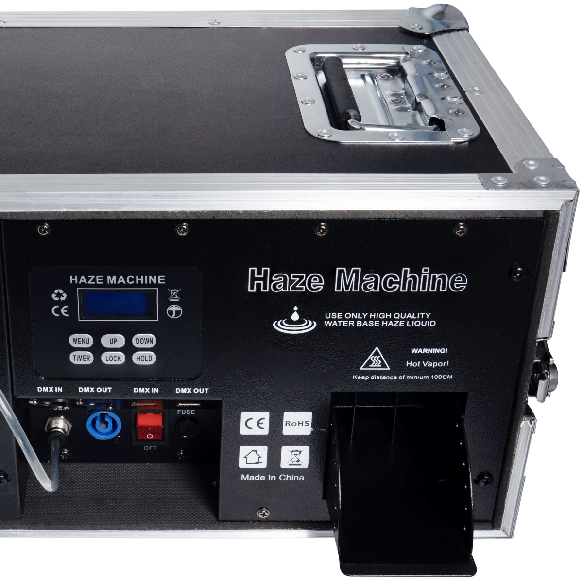 GOLDEN CENTURY HZ-1200 HAZE MACHINE MACCHINA DELLA NEBBIA HAZER 1200 WATT DMX IN FLIGHTCASE E TELECOMANDO