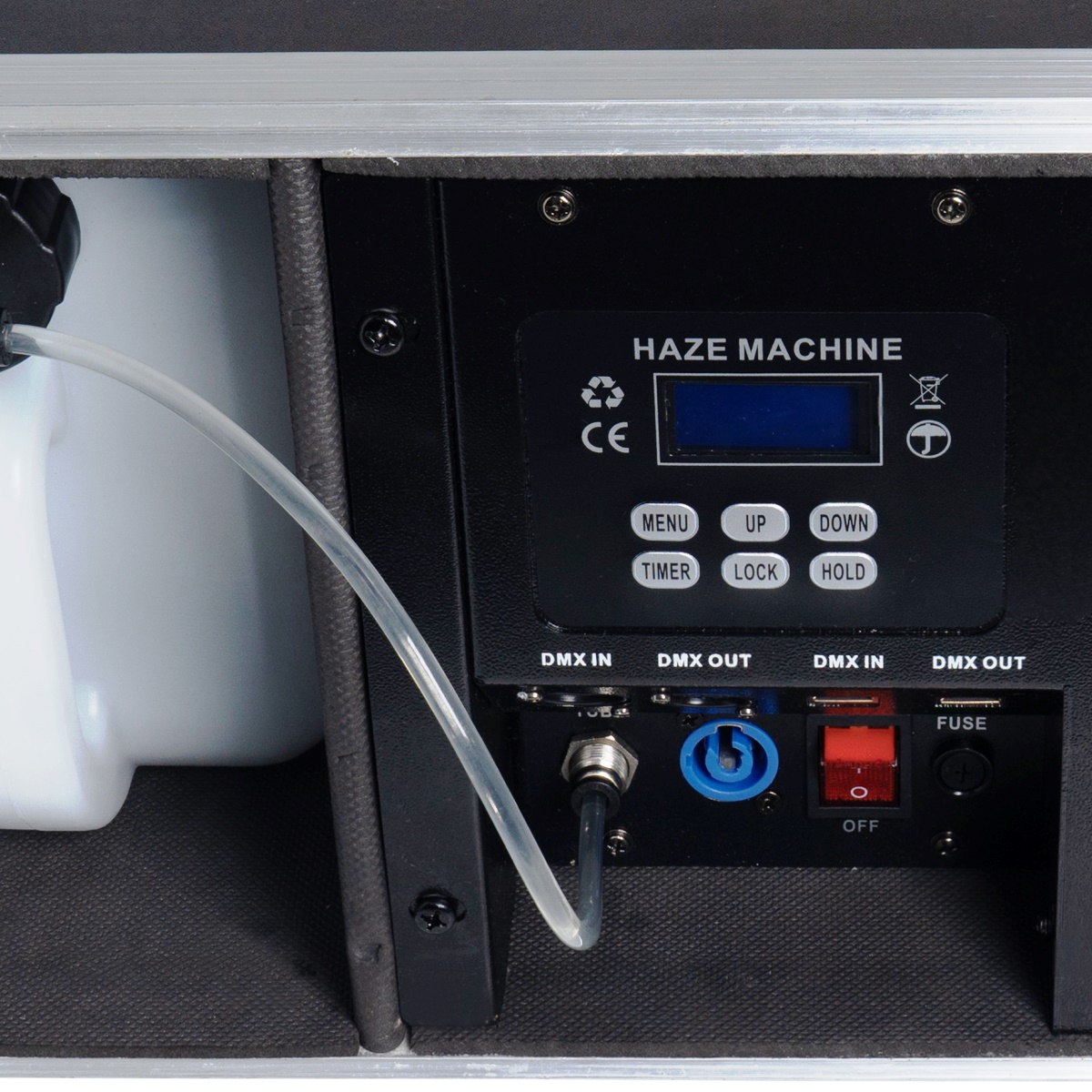 GOLDEN CENTURY HZ-1200 HAZE MACHINE MACCHINA DELLA NEBBIA HAZER 1200 WATT DMX IN FLIGHTCASE E TELECOMANDO