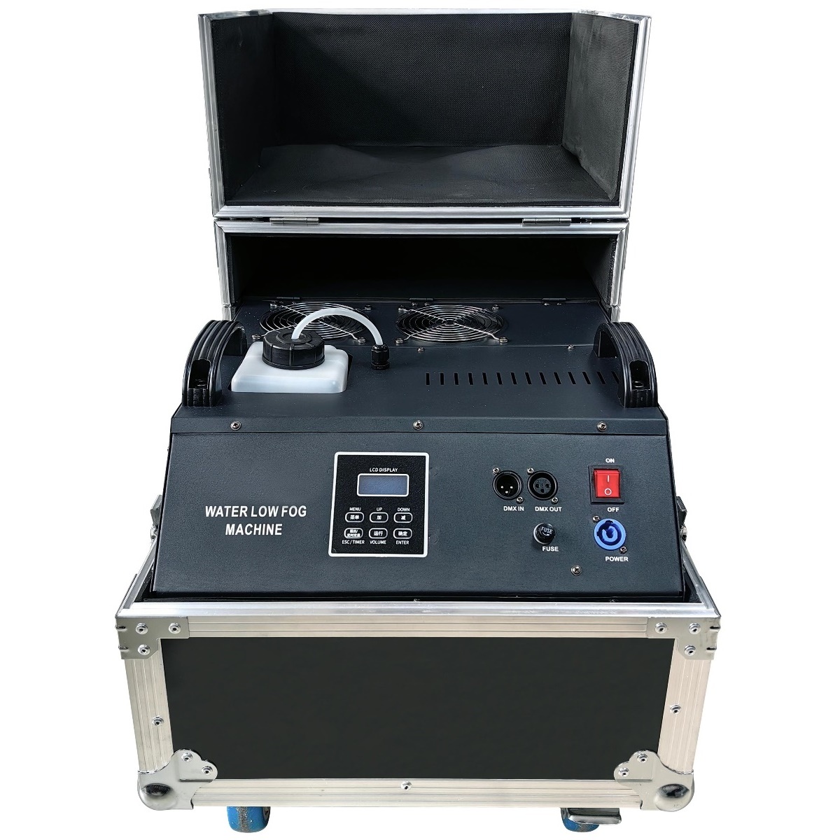 GOLDEN CENTURY F3000WL LOW FOG MACHINE MACCHINA DEL FUMO BASSO 3000 WATT CON DOPPIO DIFFUSORE