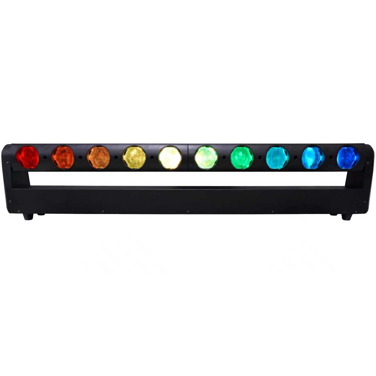 GOLDEN CENTURY MH1040 BARRA MOTORIZZATA 10 LED DA 40W RGBW IN BUNDLE 4 IN 1 FLIGHT CASE