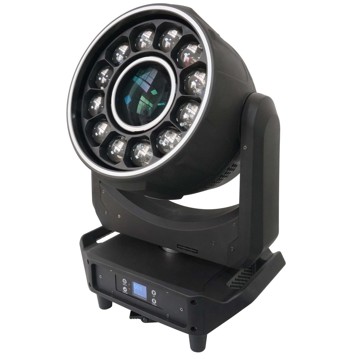 GOLDEN CENTURY MH78 TESTA MOBILE BIG BEE EYES 12 X 40W RGBW + 200W LED BIANCO IN BUNDLE 2 IN 1 FLIGHT CASE