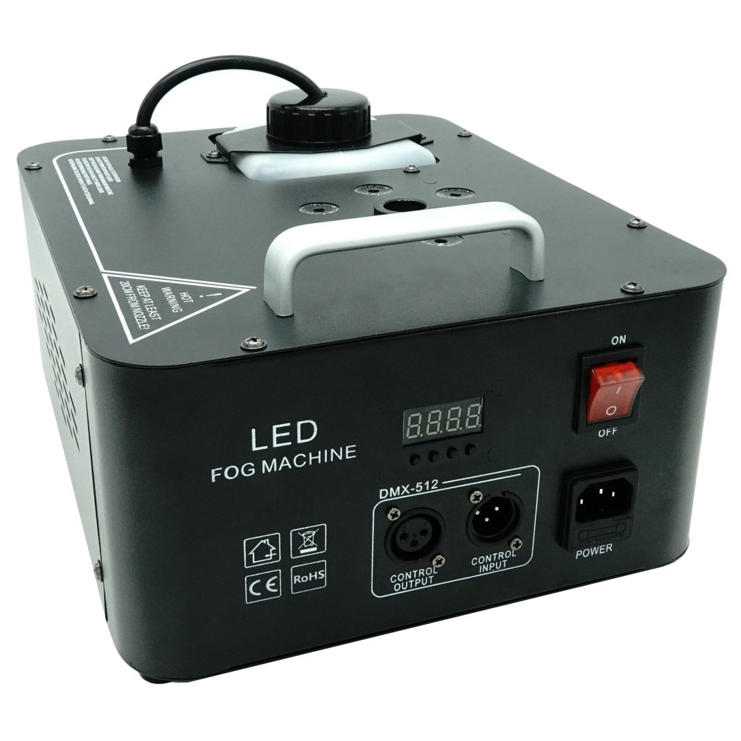 GOLDEN CENTURY F1200LQ-6 MACCHINA DEL FUMO 1200 WATT DMX 6 LED RGB 3 WATT GETTO VERTICALE TIPO GEYSER CO2