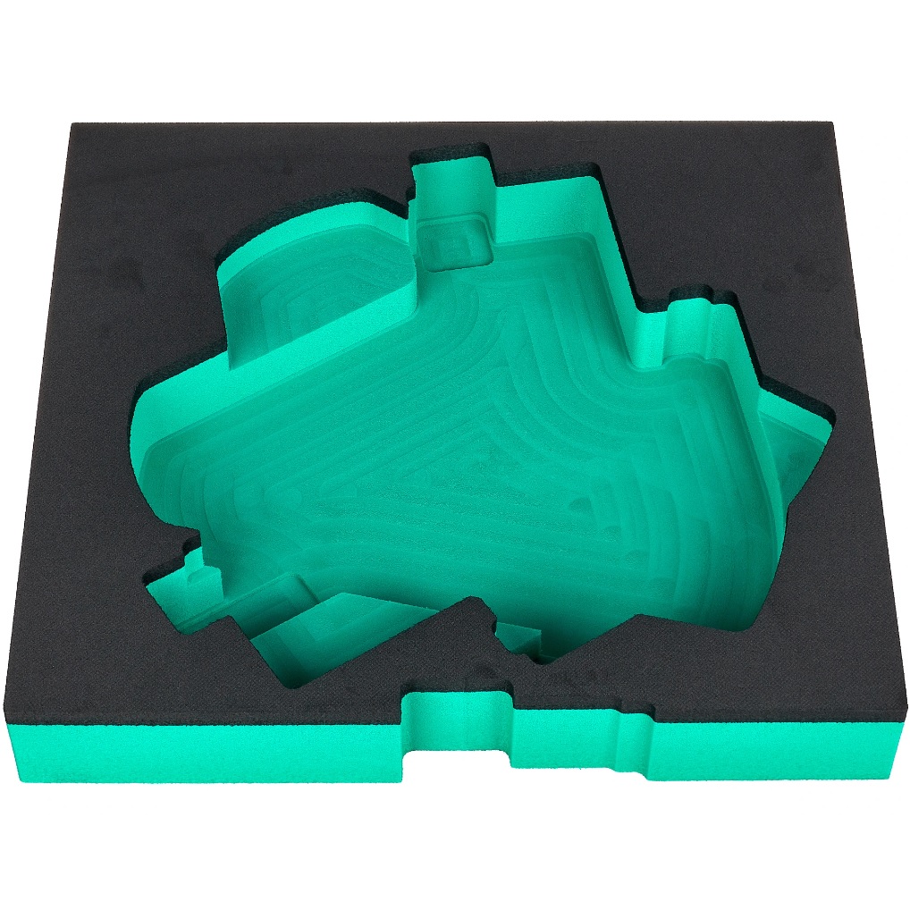 EXTREME INSERTO IN SCHIUMA PER CASSETTO RACK 2U SPUGNA PRETAGLIATA PER 2 ANTENNE SENNHEISER ADP UHF 2 CAVI BNC 5 MT