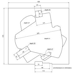 EXTREME INSERTO IN SCHIUMA PER CASSETTO RACK 2U SPUGNA PRETAGLIATA PER 2 ANTENNE SENNHEISER ADP UHF 2 CAVI BNC 5 MT