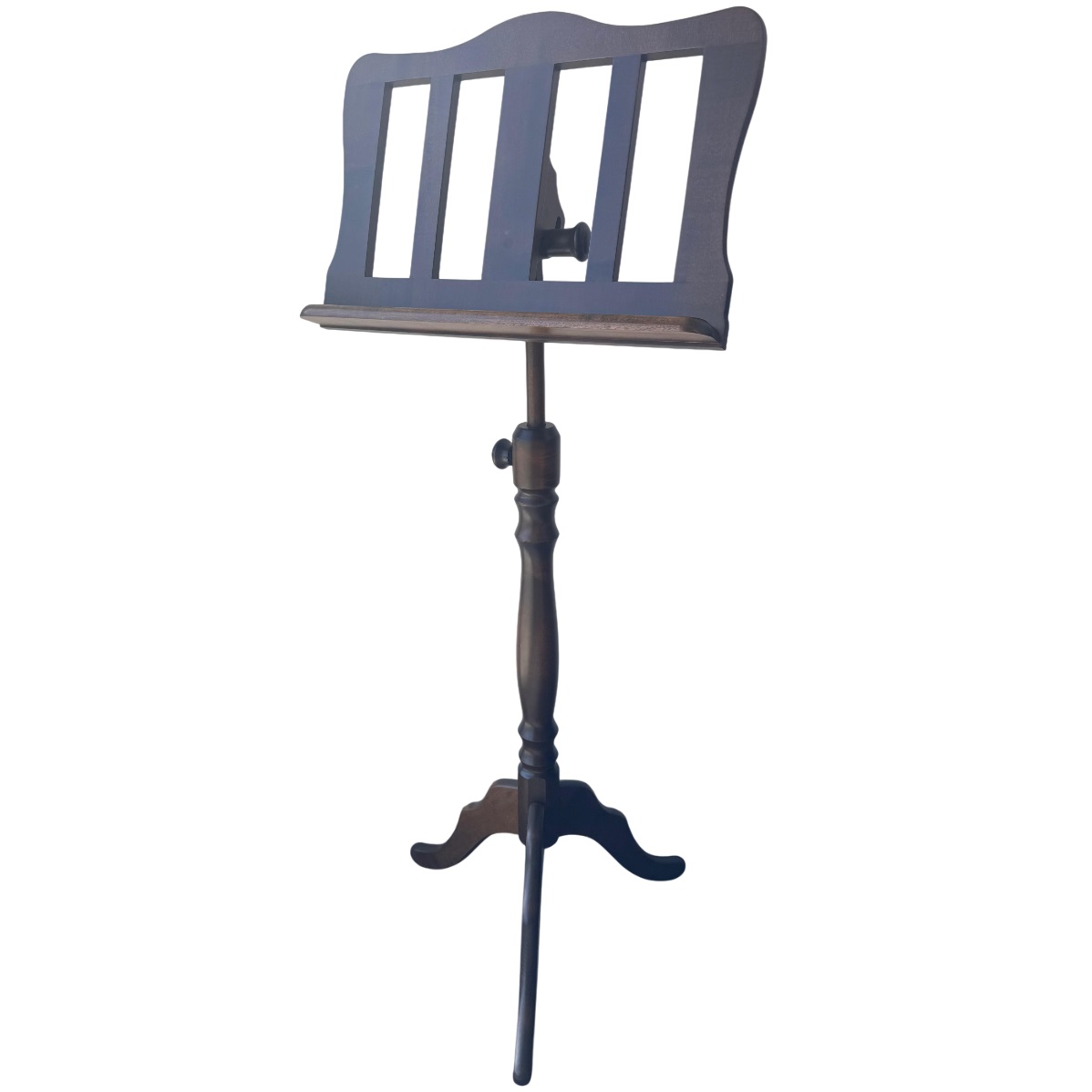 HORA LEGGIO BAROCCO MADE IN EUROPE TUTTO FRASSINO BARRA E CHIUSURE LEGNO FINITURA LEGNO SCURO REGOLABILE ALTEZZA E INCLINAZIONE