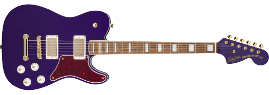 Squier Limited Edition Paranormal Troublemaker Telecaster Deluxe, Purple Metallic
