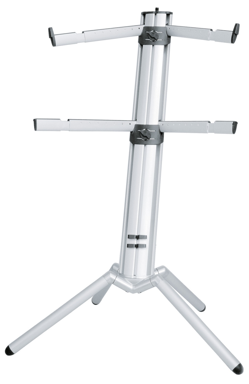 KONIG   MEYER KONIG & MEYER 18860 SPIDER PRO SI STAND SILVER SUPPORTO TASTIERA COLONNA RICHIUDIBILE ARGENTATO 2 COPPIE BRACCI RE