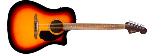 Fender California Standard Redondo™ CE, Spruce Top, Black Pickguard, 3-Color Sunburst