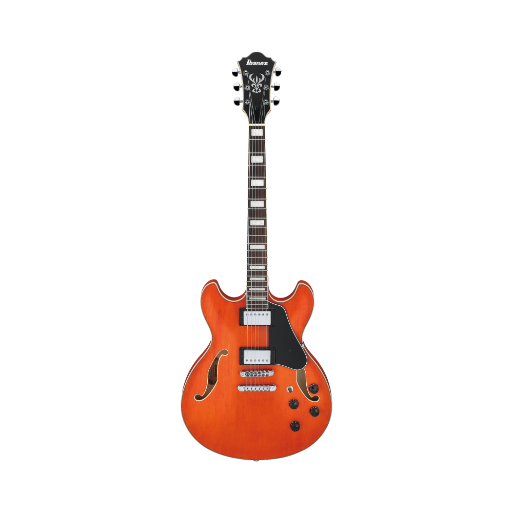 IBANEZ AS73 TTF Transparent Tangerine Flat - CHITARRA SEMIACUSTICA TRANSPARENT TANGERINE FLAT