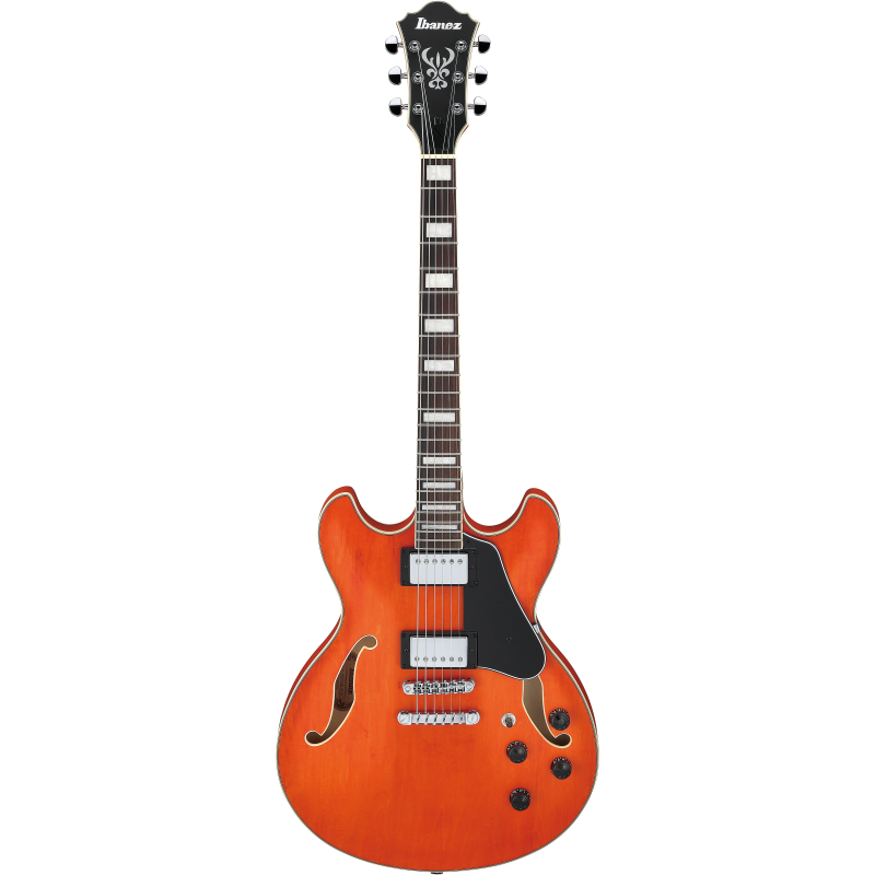 IBANEZ AS73 TTF Transparent Tangerine Flat - CHITARRA SEMIACUSTICA TRANSPARENT TANGERINE FLAT