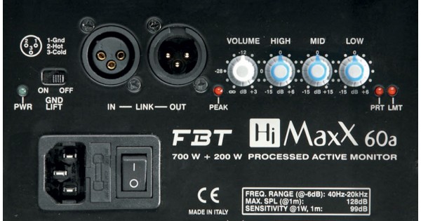 FBT ELETTRONICA FBT HiMaxX 60A CASSA ATTIVA BIAMPLIFICATA 15" 1350W