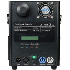 SHEHDS COPPIA SP650 SPARK MACHINE 650 WATT FONTANA LUMINOSA FREDDA DMX O TELECOMANDO WIRELESS + FLIGHTCASE
