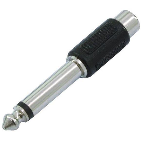 OMNITRONIC 30226150 ADATTATORE RCA FEMMINA - JACK MASCHIO 1-4" 6,3mm