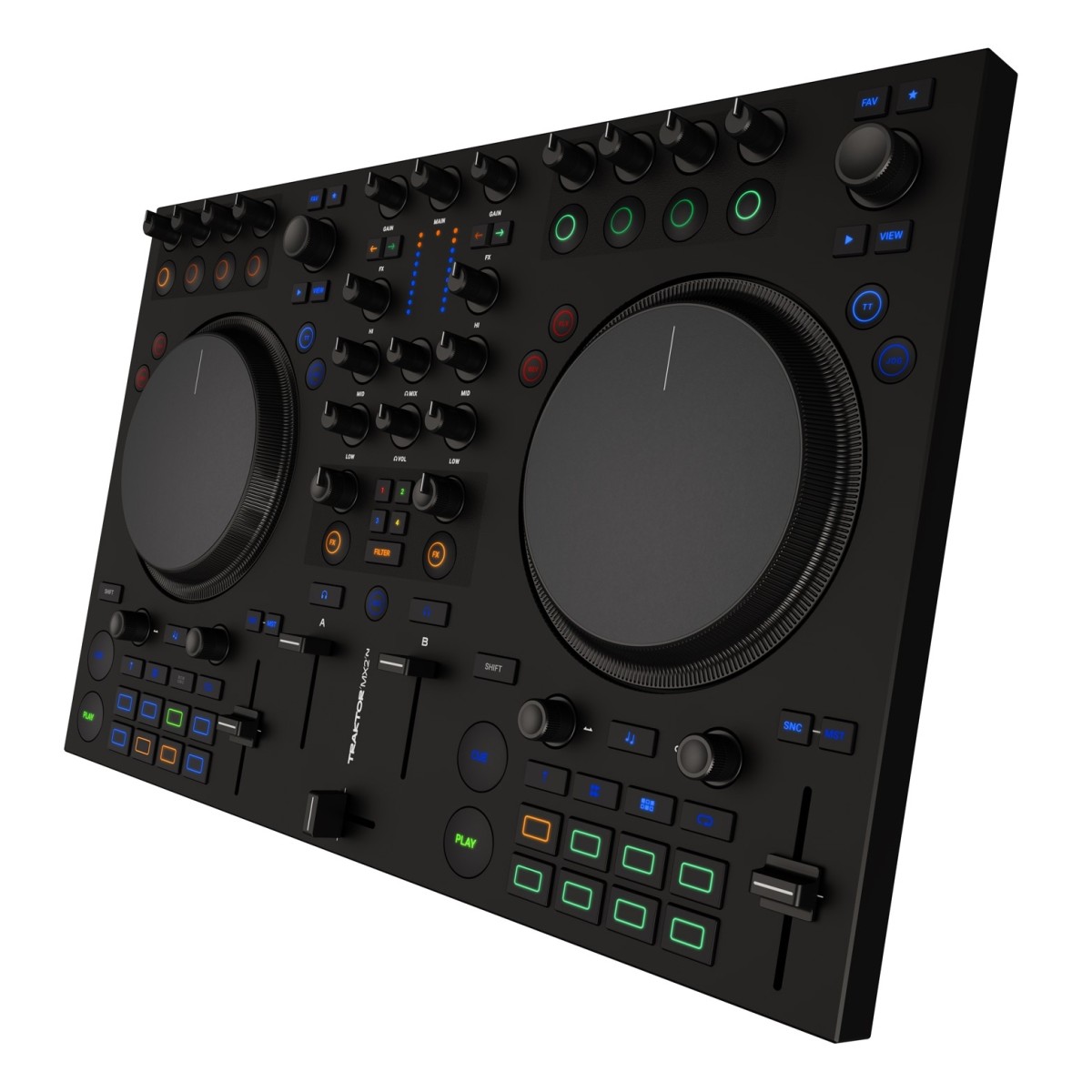 NATIVE INSTRUMENTS NATIVE INSTUMENTS TRAKTOR KONTROL MX2 CONTROLLER DJ 2 CANALI JOG WHEEL 16 PAD + TRAKTOR PRO 4