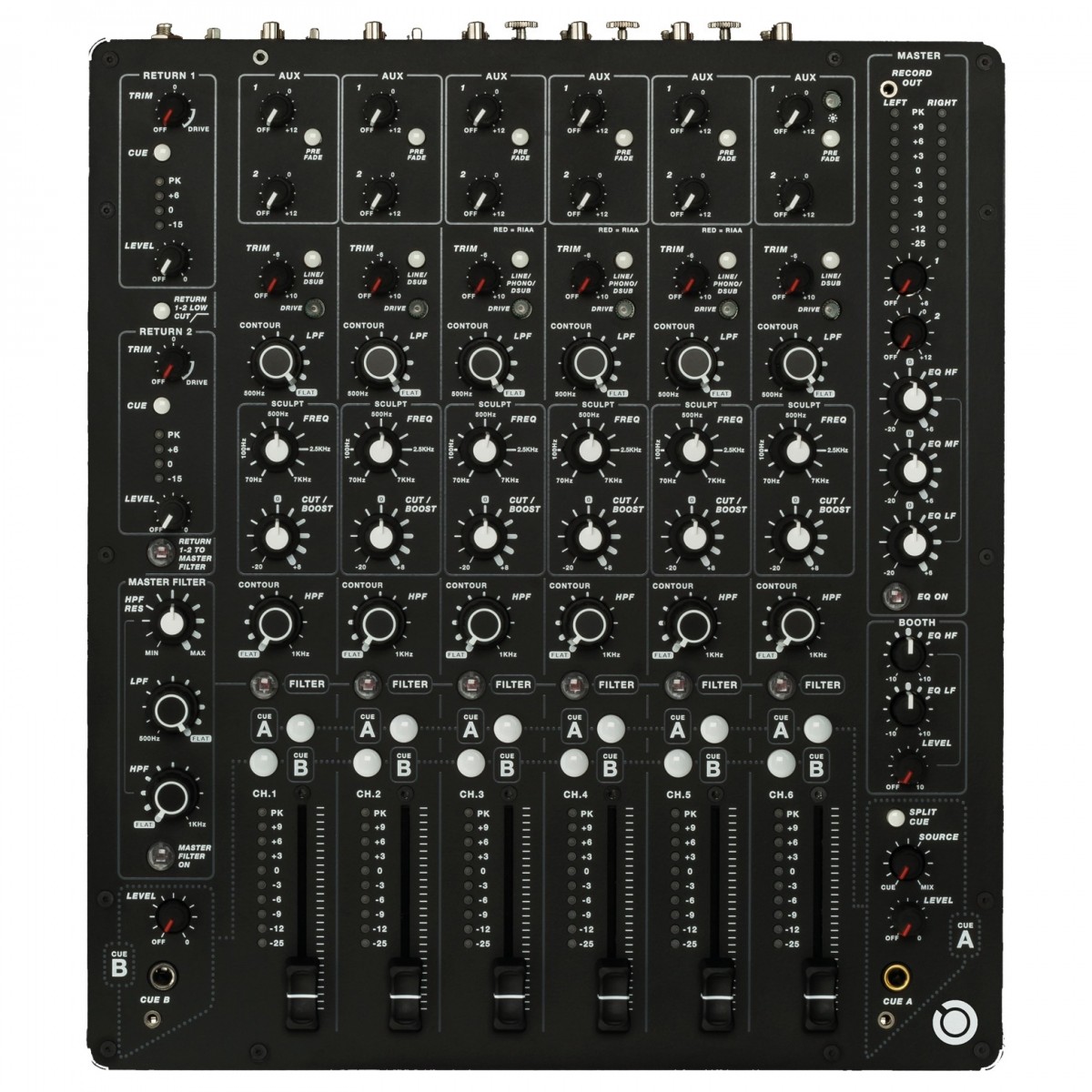 ALLEN   HEATH ALLEN & HEATH PLAY DIFFERENTLY MODEL 1 MIXER PER DJ ANALOGICO 6 CANALI