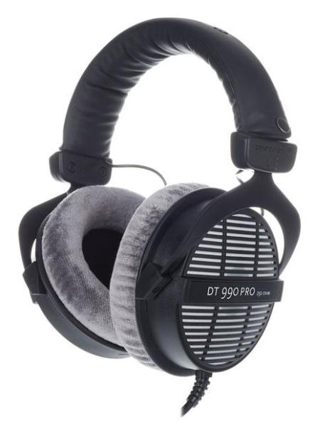 BEYERDYNAMIC DT990 PRO 250 OHM CUFFIA MONITOR CIRCUMAURALE DA STUDIO APERTA