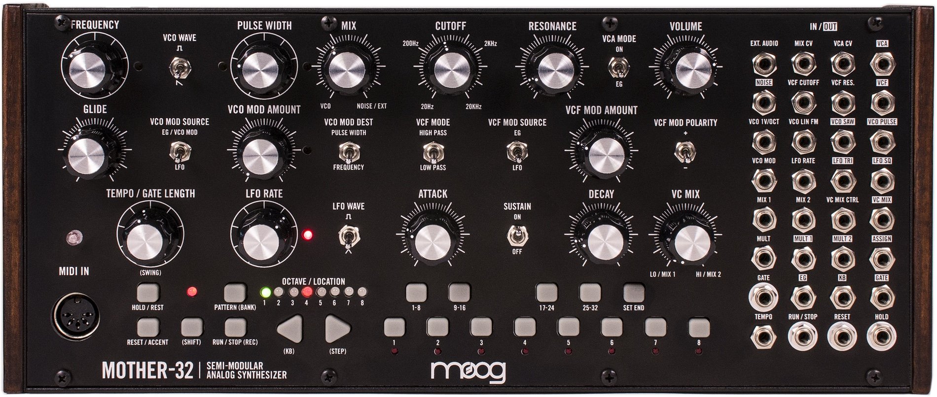MOOG MUSIC IND MOOG MOTHER 32 SINTETIZZATORE SEMI-MODULARE ANALOGICO + MIXER A CONTROLLO TENSIONE + MIDI + 32 PATCH MODULARI
