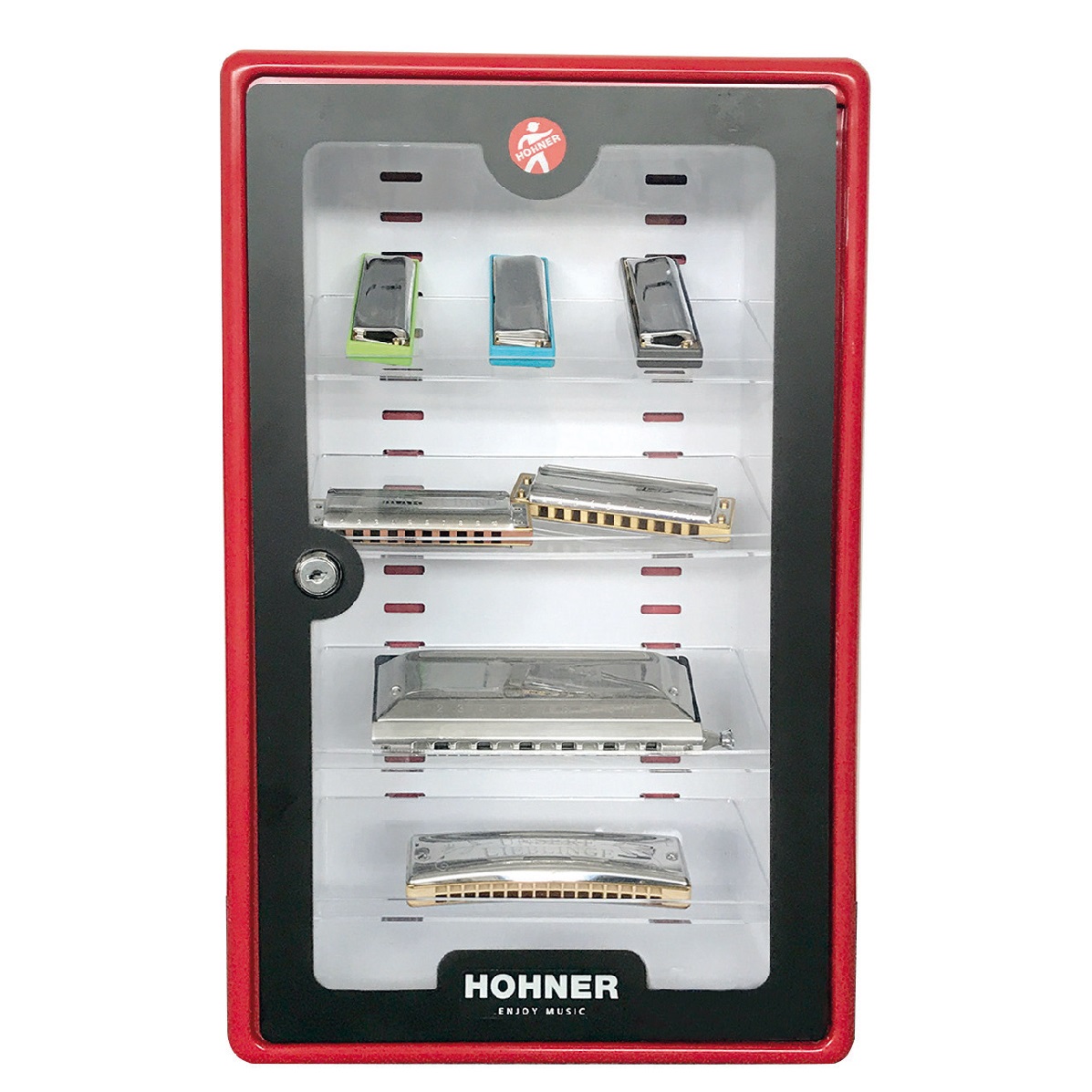 HOHNER EXPOSITOR TRANSP CON LLAVE