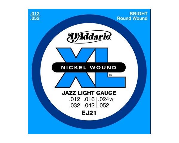 D'ADDARIO EJ21 CORDE PER CHITARRA ELETTRICA 012-052