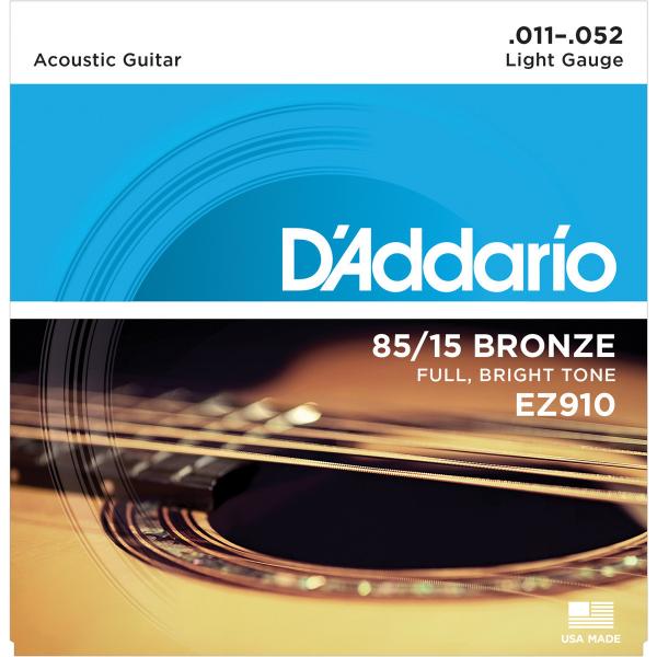 D'ADDARIO EZ910 CORDE CHITARRA ACUSTICA 11-52