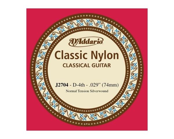 D'ADDARIO J2704 CORDA SFUSA PER CHITARRA CLASSICA TENSIONE NORMALE