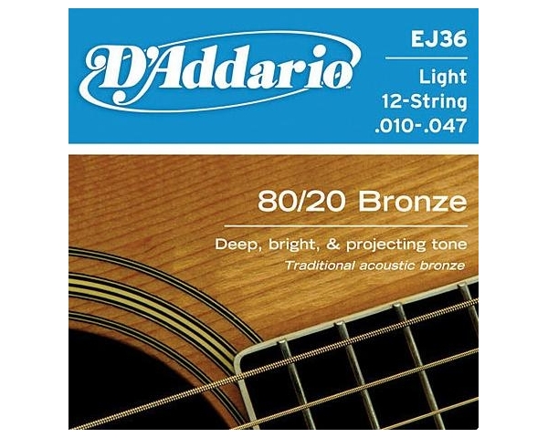 D'ADDARIO EJ36 CORDE CHITARRA ACUSTICA 10-47