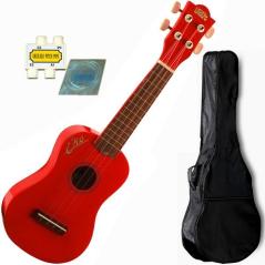 EKO UKULELE PRIMO RED SOPRANO SERIE STUDENT COSTRUITO IN LINDEN DI COLORE ROSSO