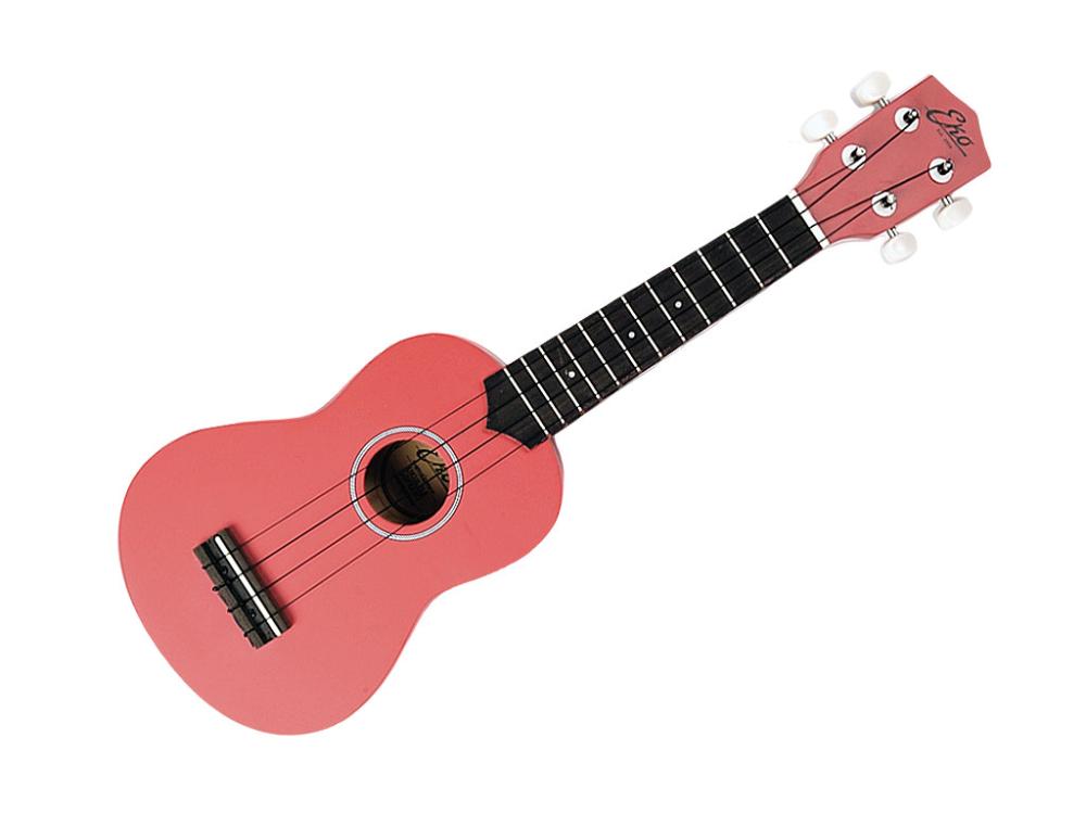 EKO UKULELE PRIMO PINK SOPRANO SERIE STUDENT COSTRUITO IN LINDEN DI COLORE ROSA