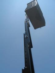 FOS TECHNOLOGIES TOWER 700 COPPIA ELEVATORI A CARICO FRONTALE 270KG 6 65 METRI + 2 ACCESSORI LINE ARRAY