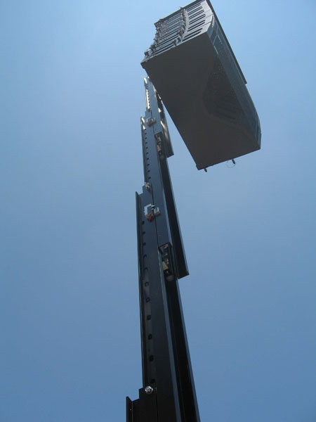 FOS TECHNOLOGIES TOWER 700 COPPIA ELEVATORI A CARICO FRONTALE 270KG 6 65 METRI + 2 ACCESSORI LINE ARRAY
