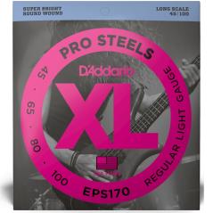 D'ADDARIO EPS170 CORDIERA PER BASSO ELETTRICO SCALA LUNGA REGULAR LIGHT 45 - 100