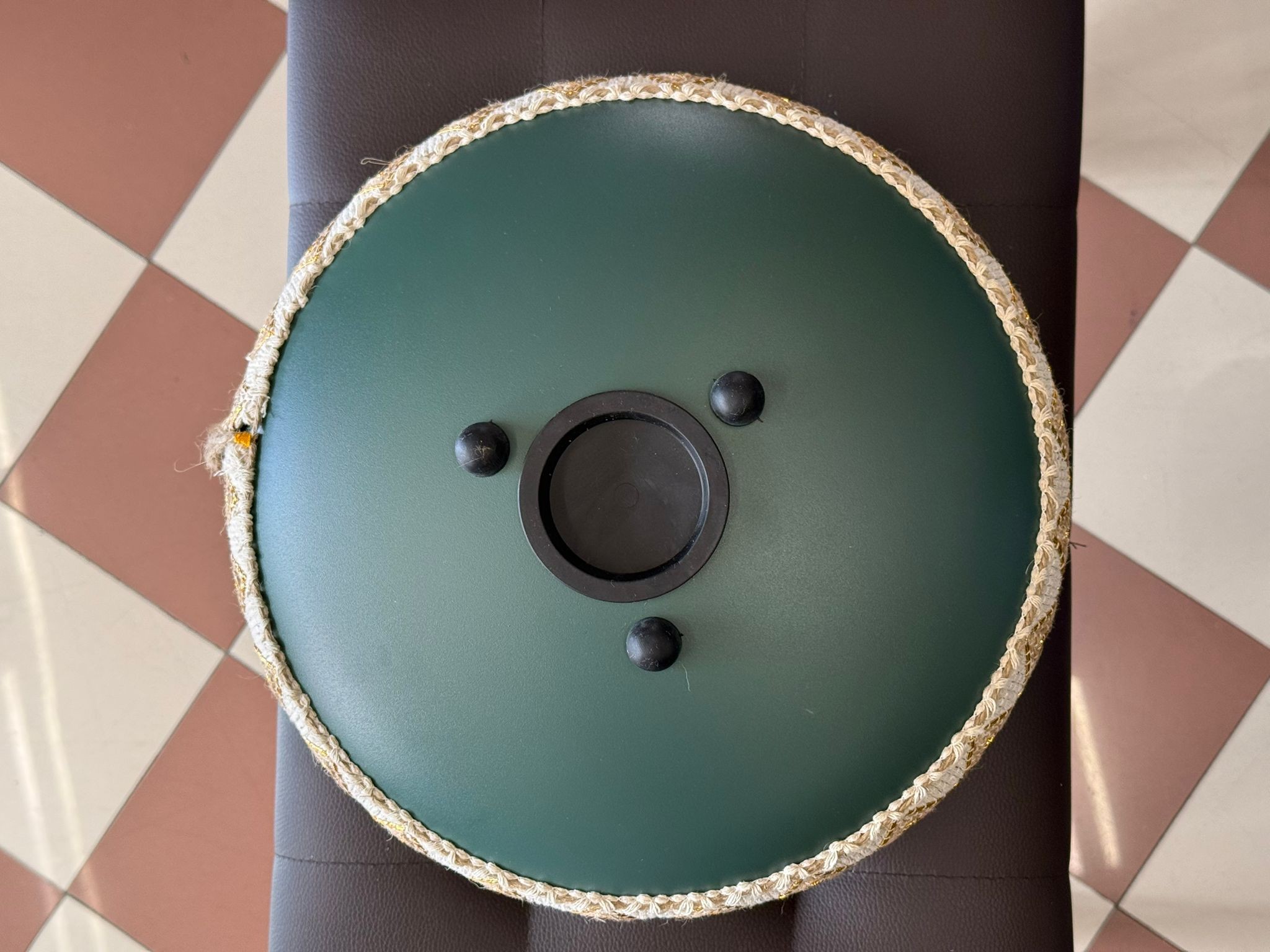 EXTREME STEEL TONGUE 15 TONI TAMBURO ARMONICO 32,5CM TANK DRUM 13″ COLOR VERDE OPACO