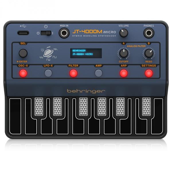 BEHRINGER JT-4000M MICRO SINTETIZZATORE 4 VOCI MIDI 2 OSCILLATORI 16 TASTI DINAMICI