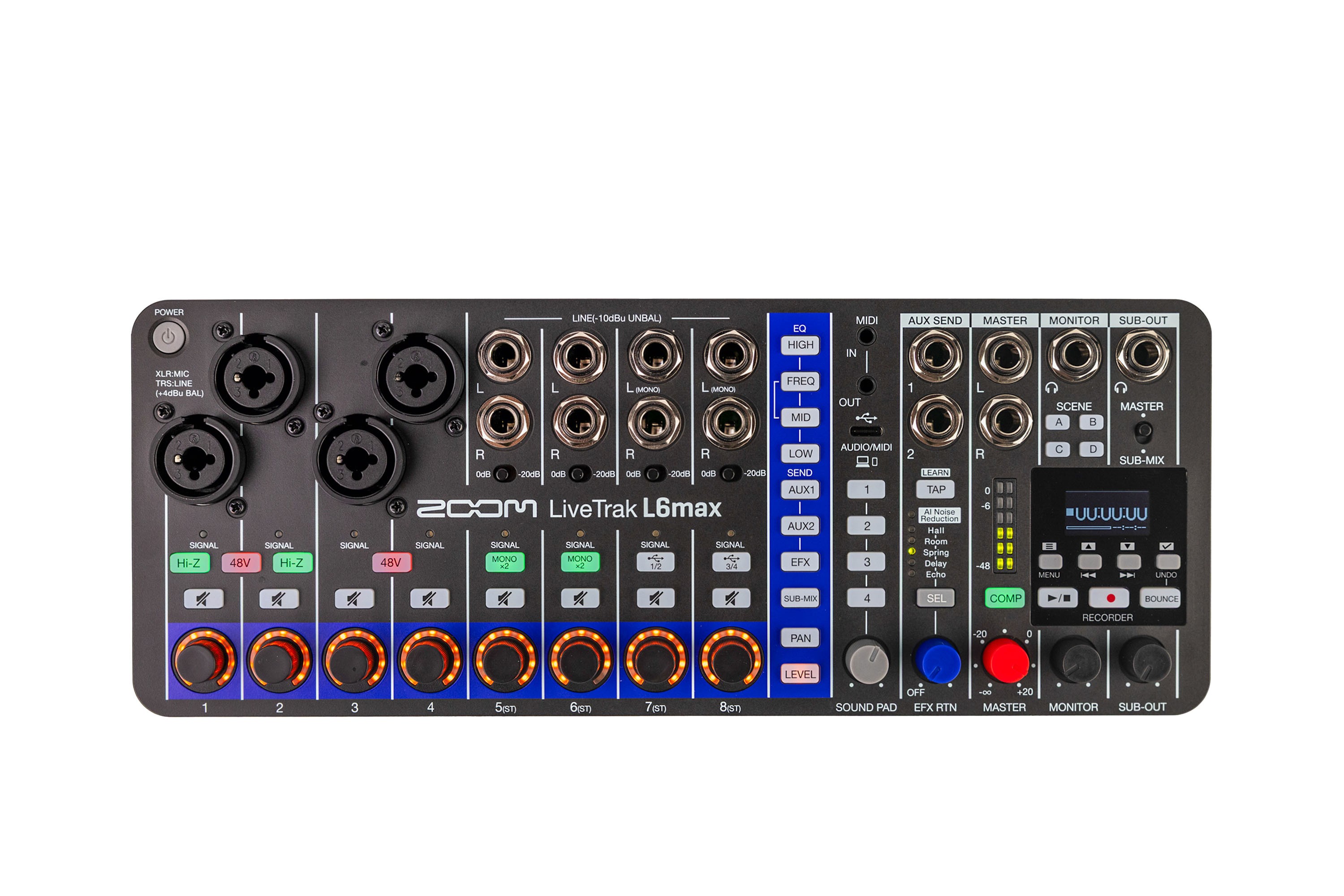 Zoom L6max - Mixer digitale 12 canali 32 Bit Floating Point