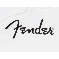 Fender Spaghetti Logo Hoodie, Olympic White, M - FELPA FENDER LOGO SPAGHETTI