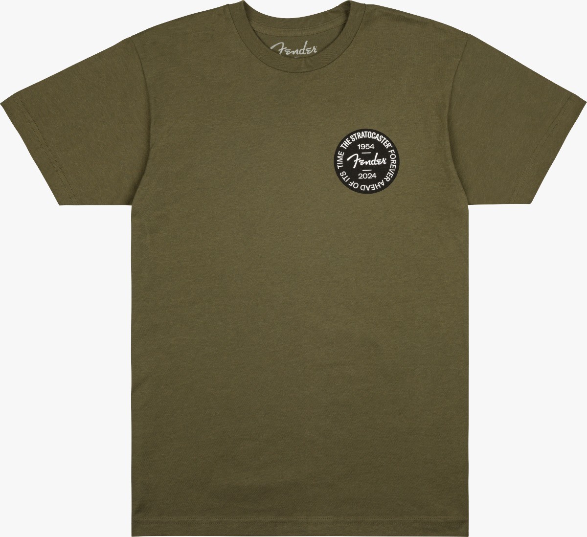 Fender Stratocaster™ 70th Anniversary Badge Tee, Olive, L