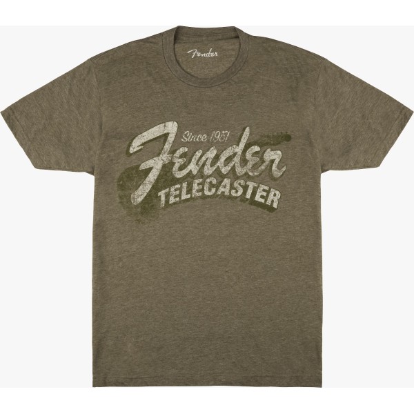 Fender Since 1951 Telecaster T-Shirt, Military Heather Green, XXL