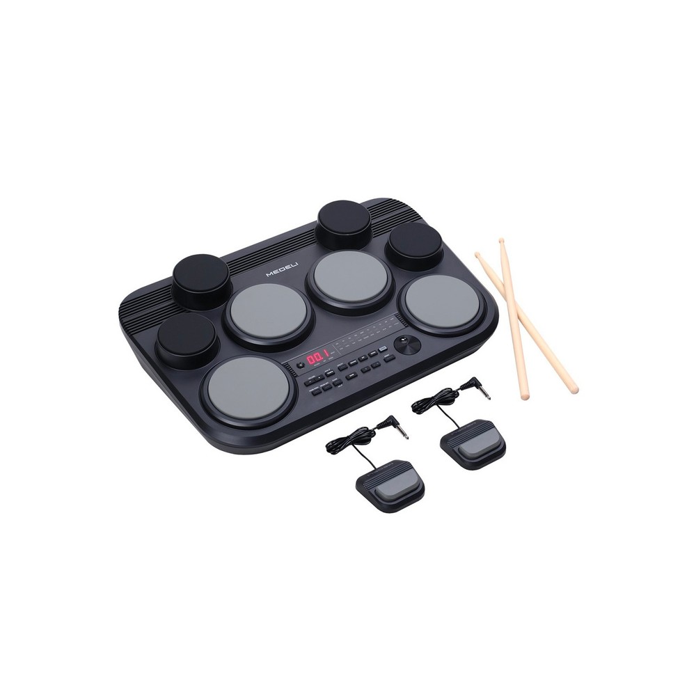 Medeli DD225: Batteria Digitale Portatile 8 Pad | 600 Suoni