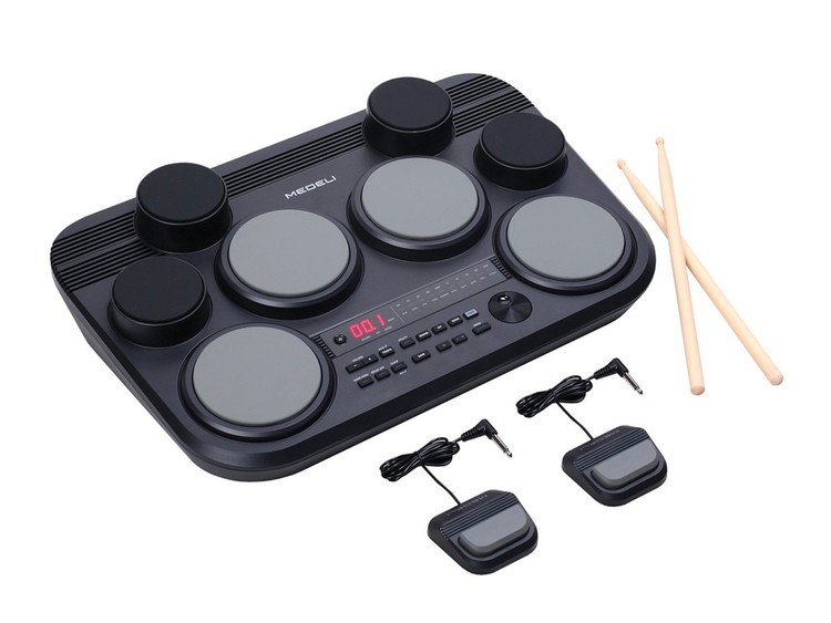 Medeli DD225: Batteria Digitale Portatile 8 Pad | 600 Suoni